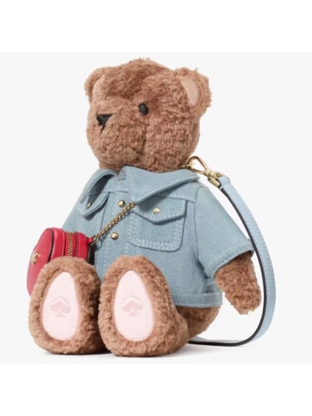 Kate Spade “Katie Bear” w/ Red Heart Coin Purse Crossbody Bag - Picture 5 of 13